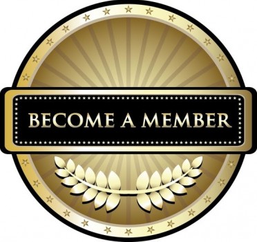 Gold icon with the words become a member.